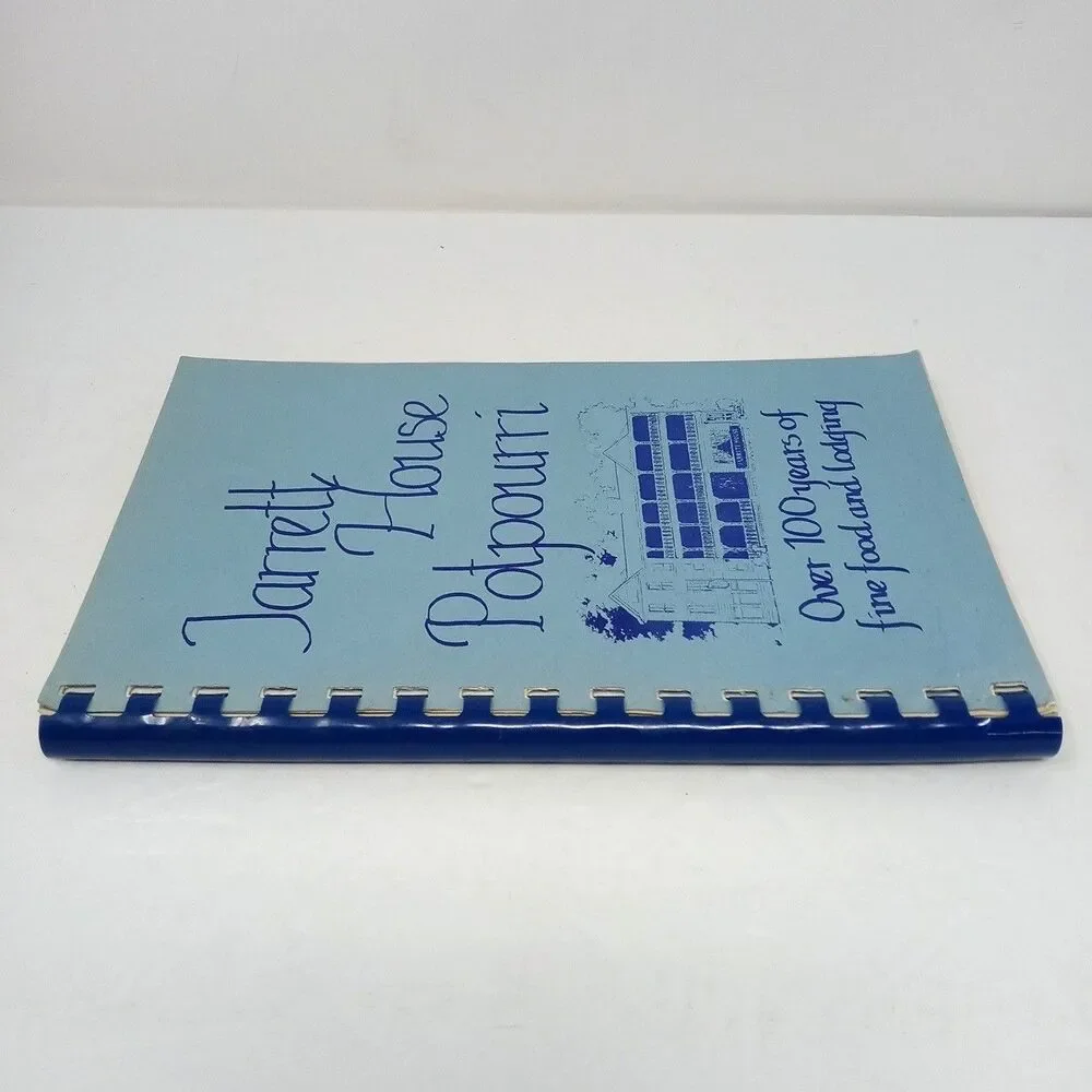 Jarrett House Potpourri Vintage Cookbook Dillsboro, North Carolina Spiralbound